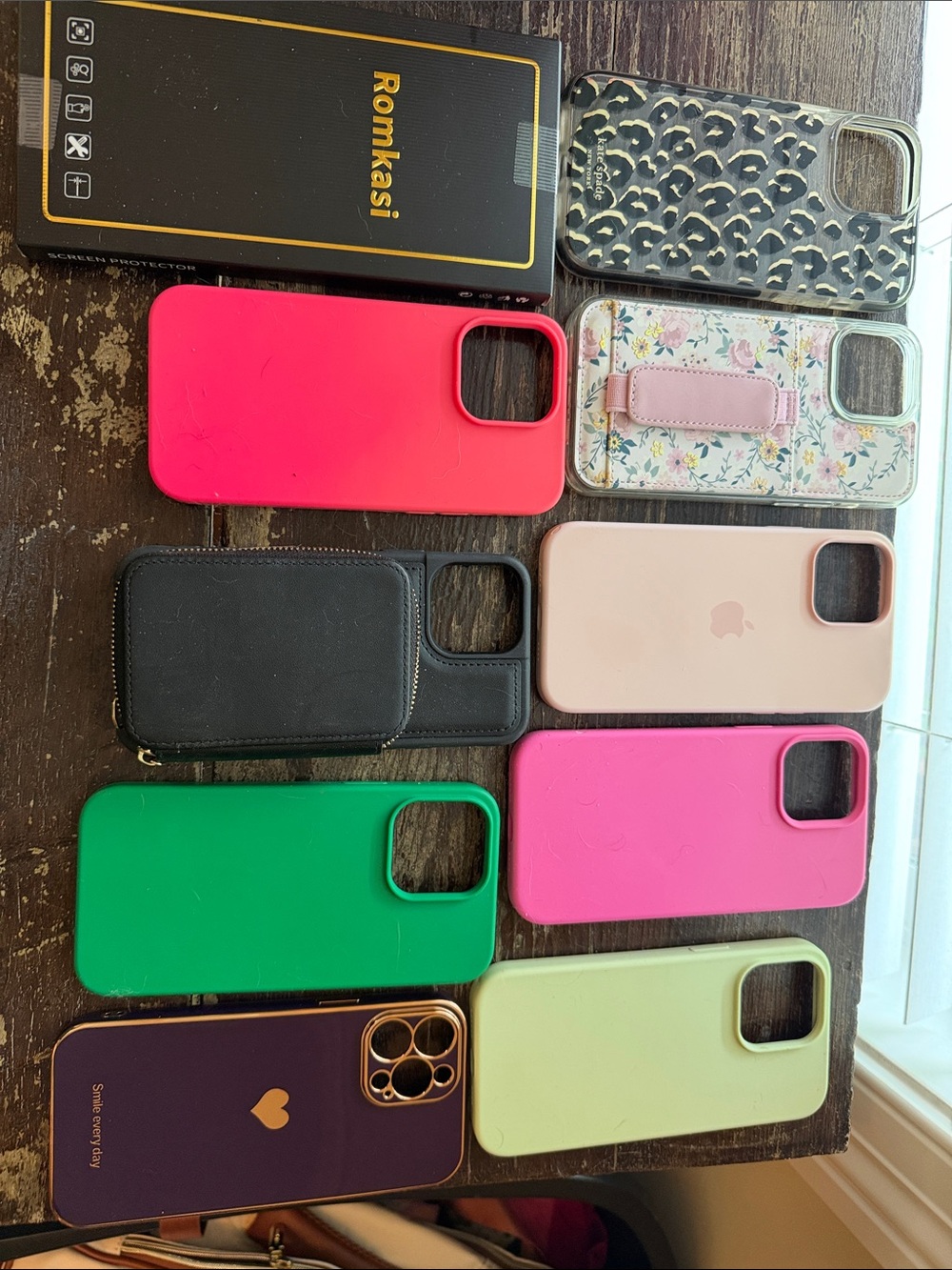Romkasi Pink & Green Silicone iPhone Case Bundle